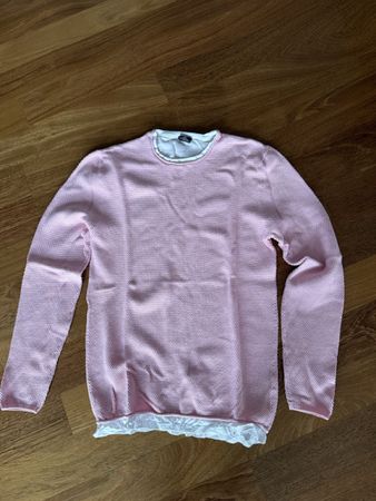 FSBN Pullover rosa weiss Struktur Design Grösse M neuwertig