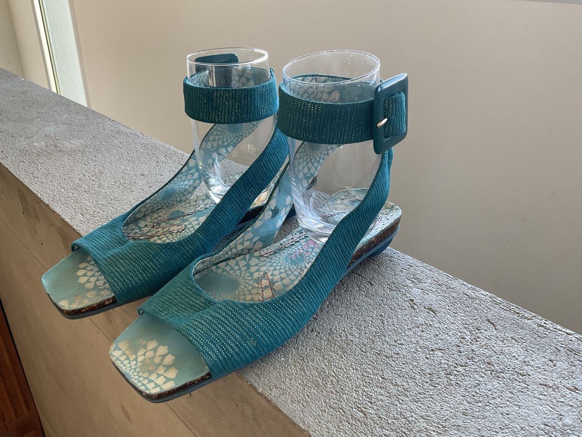 Scarpe da donna: Sandales d'été turquoise Irregular Choice, taille 38 – Usato da Villarepos venduto da Sglobule 1
