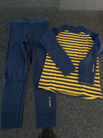 Unterwäsche Set 46 Nord blau gelb gebraucht guter Zustand
