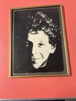Gerahmtes Bild Musiker Lou Reed, Grösse 30x40cm