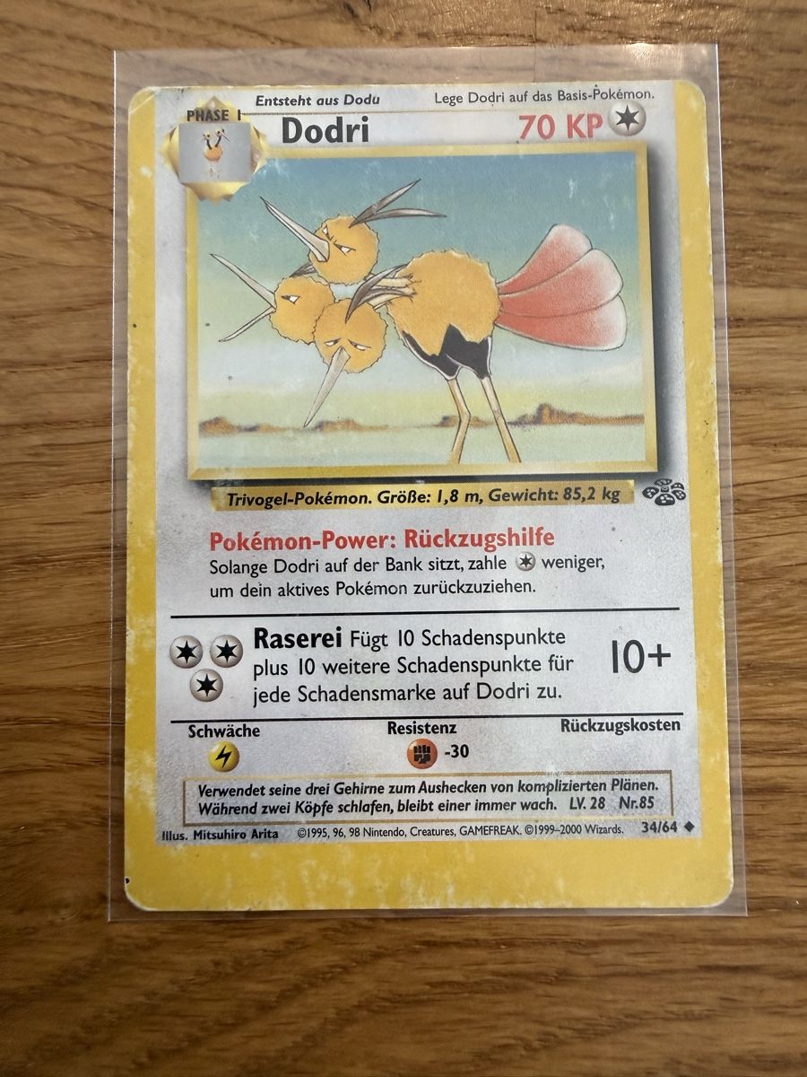 Pokémon Carte collezionabili: Dodri 34/64 – Usato da Amriswil venduto da sim_nlb6