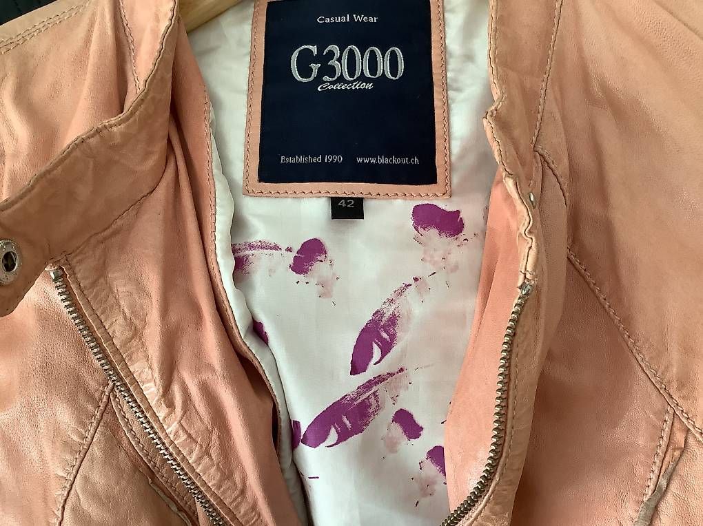 Giacche: Giacca in pelle rosa – Usato da Giubiasco venduto da las_vnm2 3