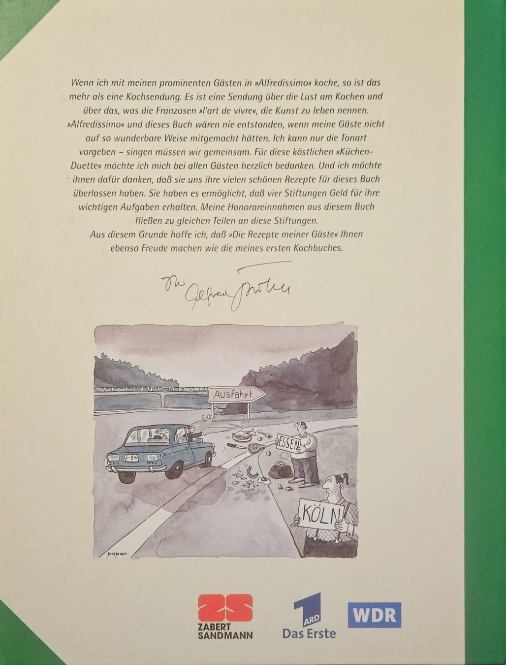Libri: Alfred Biolek - Die Rezepte meiner Gäste – Nuovo (secondo la descrizione) da Oberramsern venduto da Heinzelfrau 1