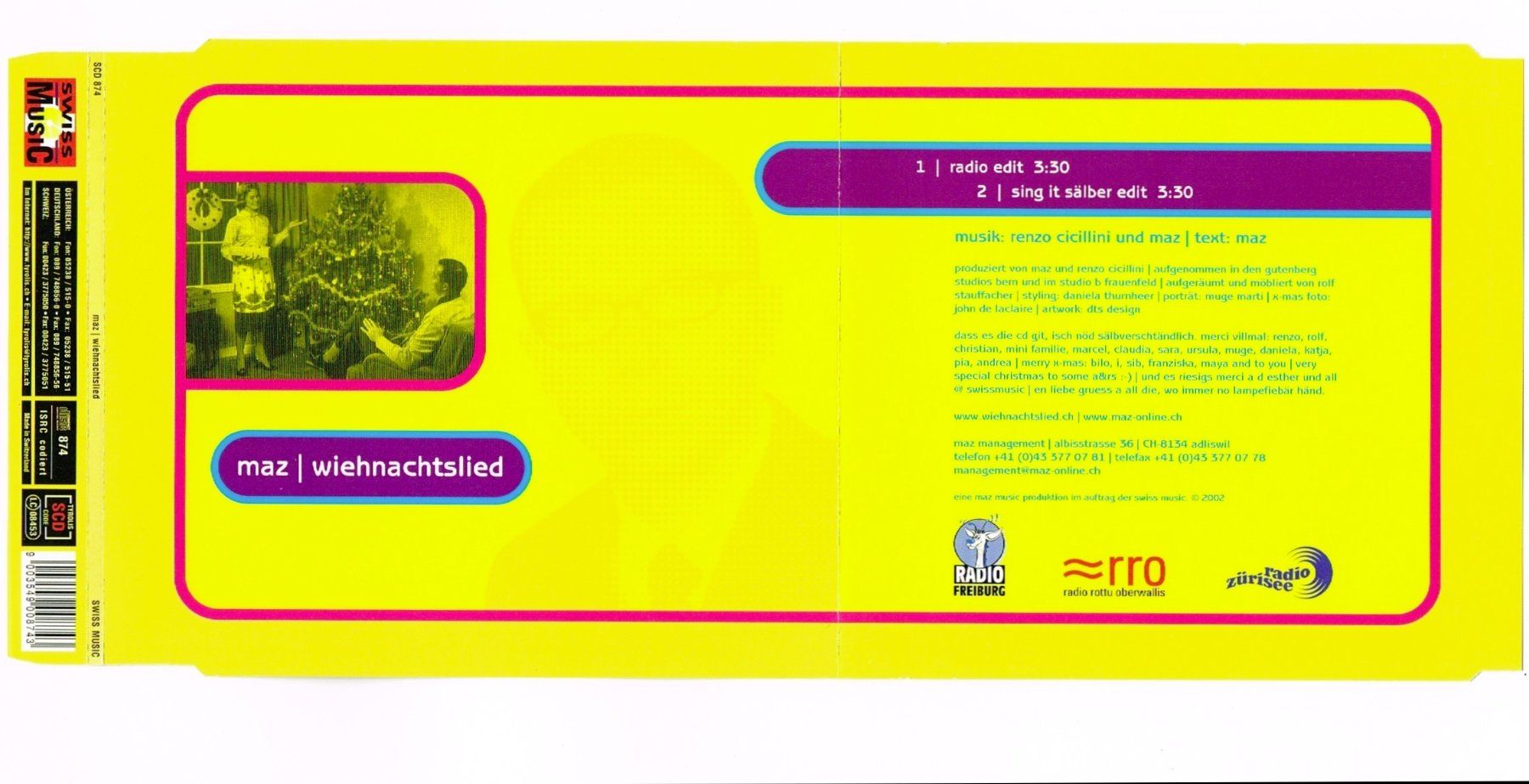 CD: maz Weihnachtslied, schweizerdeutsch – Usato da St.Gallen venduto da Paddington11 7