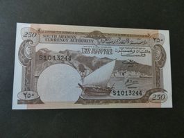 Yemen (Südarabien), 250 Fils   ungefaltet