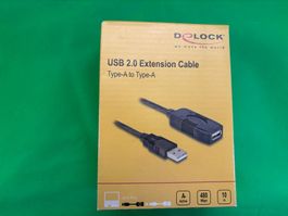 Delock 10m USB Verlängerung A zu A m-f