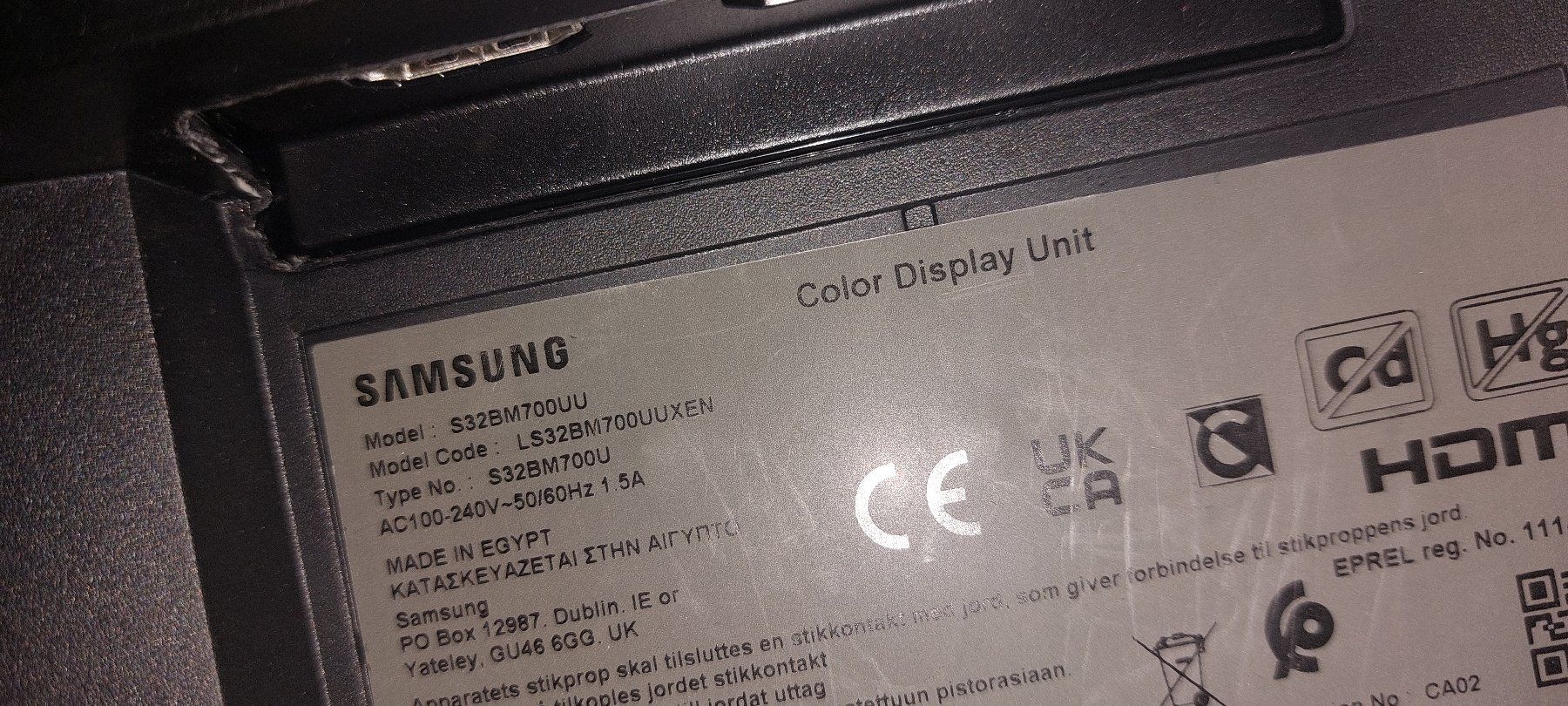 Samsung Monitor: Ecran Samsung 32 pouces – Usato da Genève venduto da Sylvain666 4
