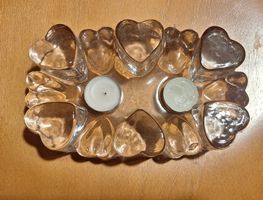 Stövchen aus Glas mit Herz Design!