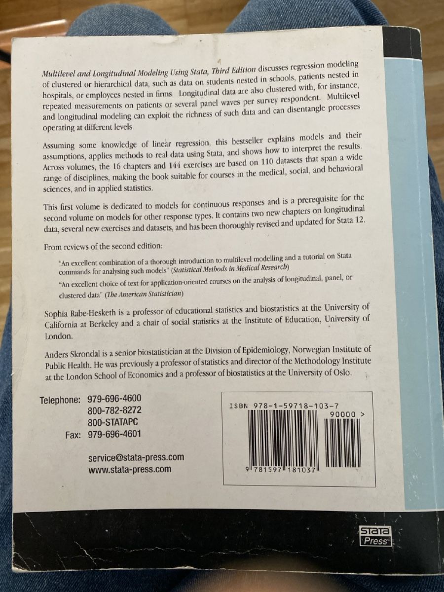 Libri: Multilevel and Longitudinal Modeling Using Stata – Usato da Gockhausen venduto da wou_8s6h 1
