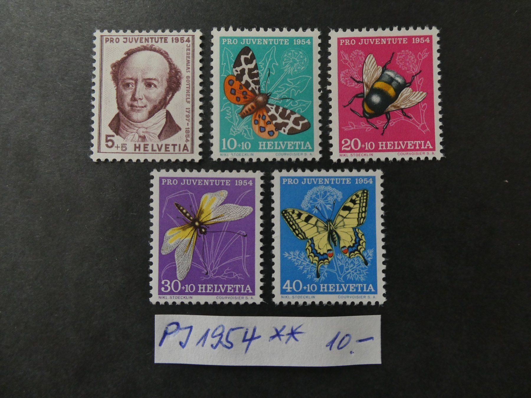 Alle Briefmarken: Pro Juventute 1954 postfrisch – Gebraucht aus Lausen von Herbamare01