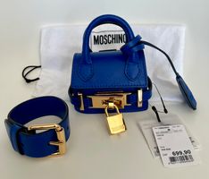 Mini Moshino Tasche, royalblau. NEU