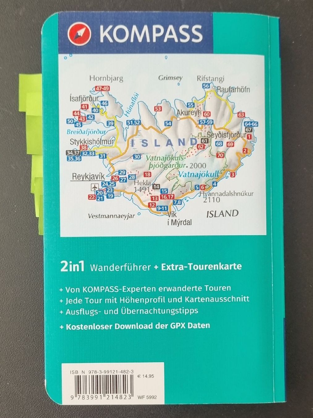 Libri: Wanderführer Island von KOMPASS (Neu!) – Nuovo (secondo la descrizione) da Zürich venduto da lizzie_26 8