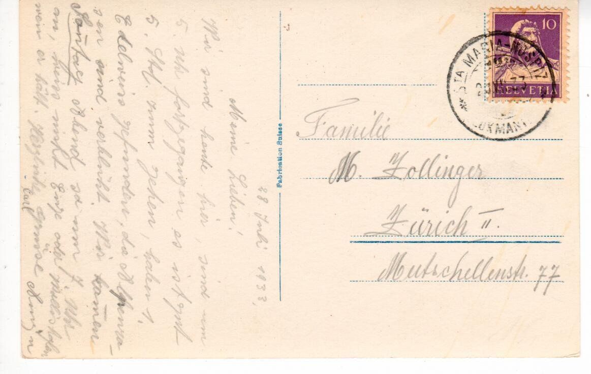 Cartoline postali: Hospiz Sta. Maria – Usato da Wolhusen venduto da Curver9 1