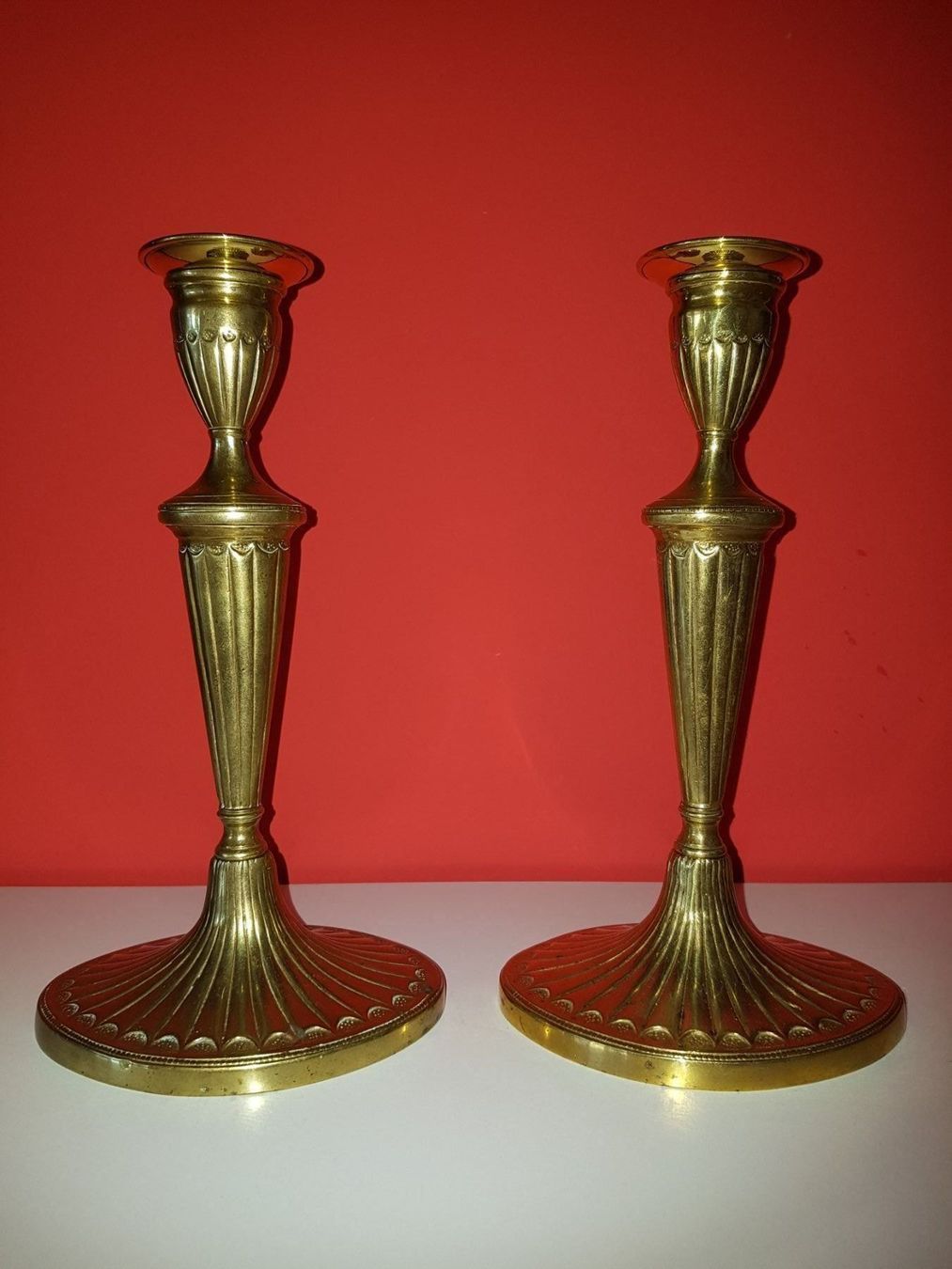 Portacandele: Antike Bronze Biedermeier Leuchter – Usato da Opfikon venduto da koiliebhaber 2