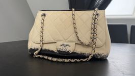 Chanel Baguette Bag Ivory, Silver Chain - Great Condition!