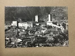 Bellinzona Tessin s/w Karte Castello di Uri