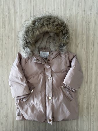 Doudoune Zara bébé fille rose taille 80 9-12 mois