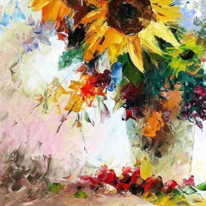 Riproduzioni & Creazioni: Abstract - The colorful flower vase – Nuovo (secondo la descrizione) da Larnaca venduto da KunstDepot24 2