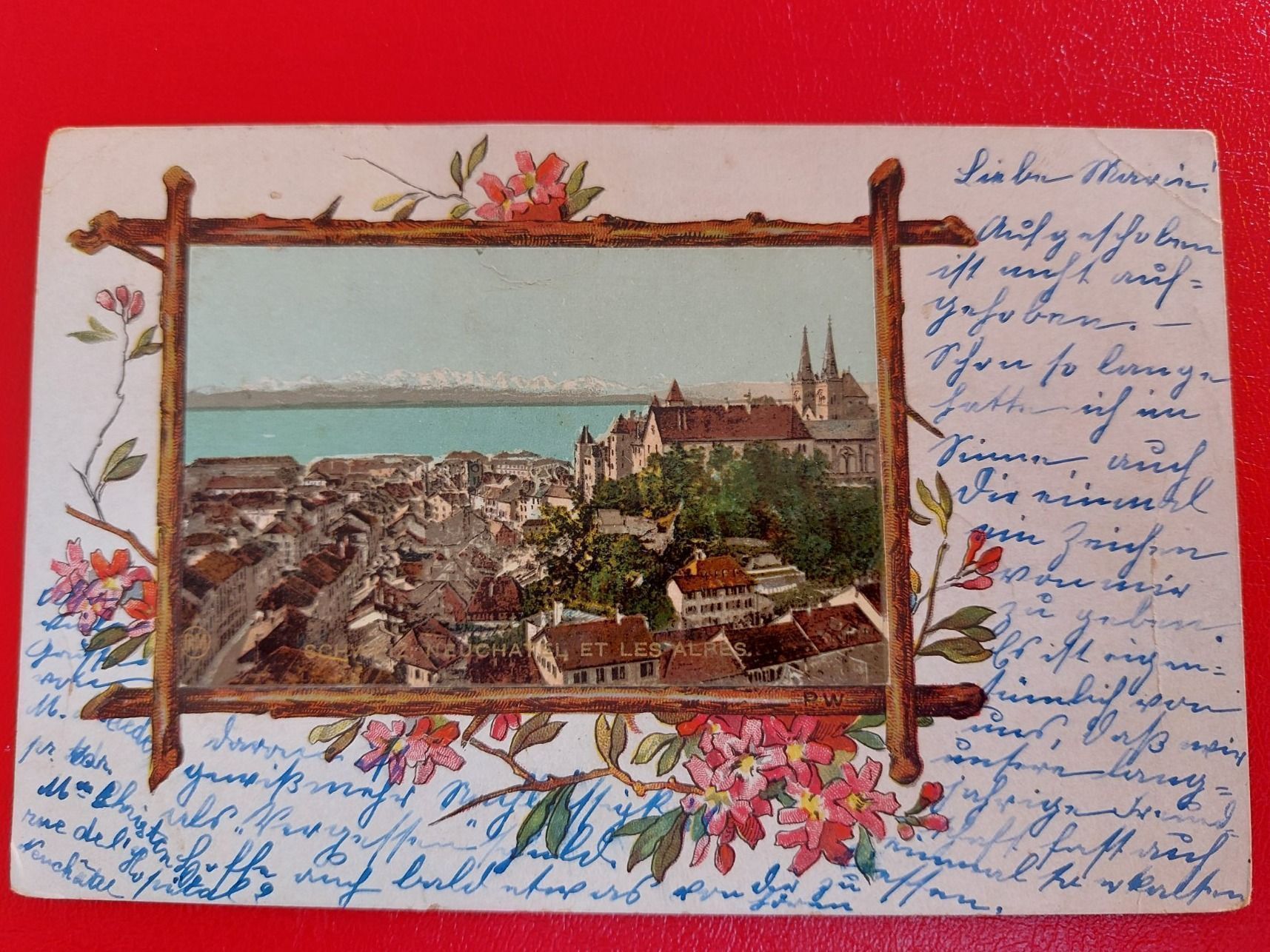 Ansichtskarten: Neuchâtel et les alpes 1906 – Gebraucht aus St-Légier-Chiésaz von Theo006