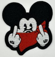 Mickey Micky Mouse Maus Aufnäher Badge Patch Comic LTB Flick