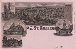 St.Gallen-Litho-Rasierklingenstempel Leuchtfarbe,lumineszier