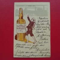 1901: "WEIN"-KARTE: SAMADEN nach SILVAPLANA +Zudruck!