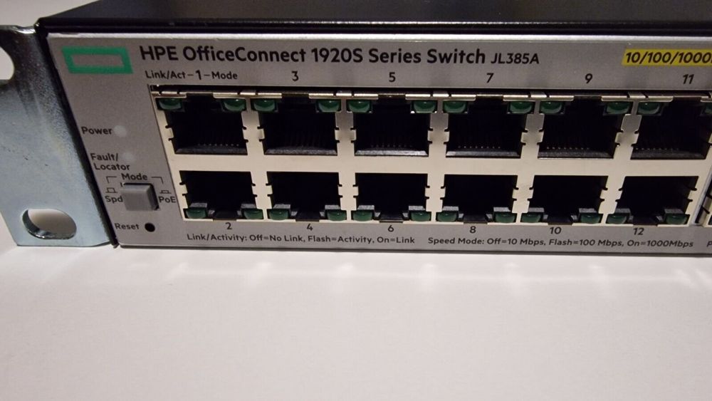 Hewlett Packard Hubs & Switches: HPE 1920S 24G 2SFP PoE+ 370W JL385A – Gebraucht aus Matran von bcnet_ch 1