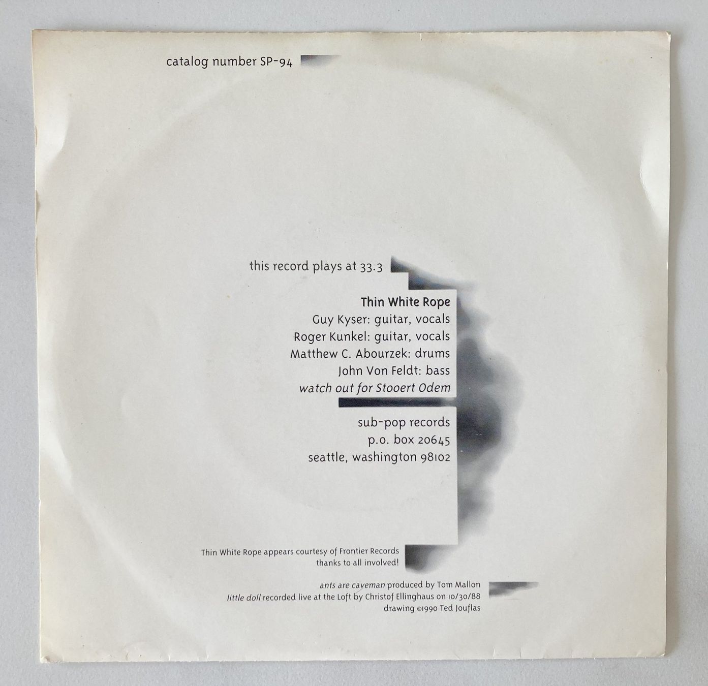 Schallplatten: THIN WHITE ROPE - ANTS ARE CAVEMEN – Gebraucht aus Bottens von hotter-than-hell 1