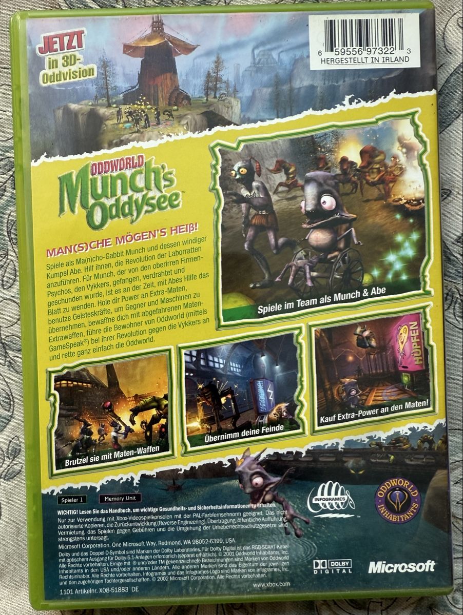 Microsoft Giochi: Oddworld - Munch’s Oddysee - Xbox – Usato da Veltheim AG venduto da Mic1992 2