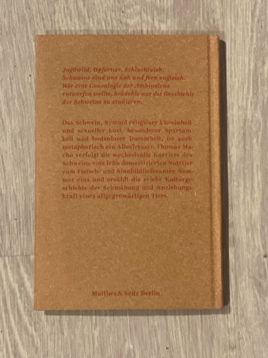 Bücher: Thomas Macho - Schweine – Neu (gemäss Beschreibung) aus Hombrechtikon von GianneE 1