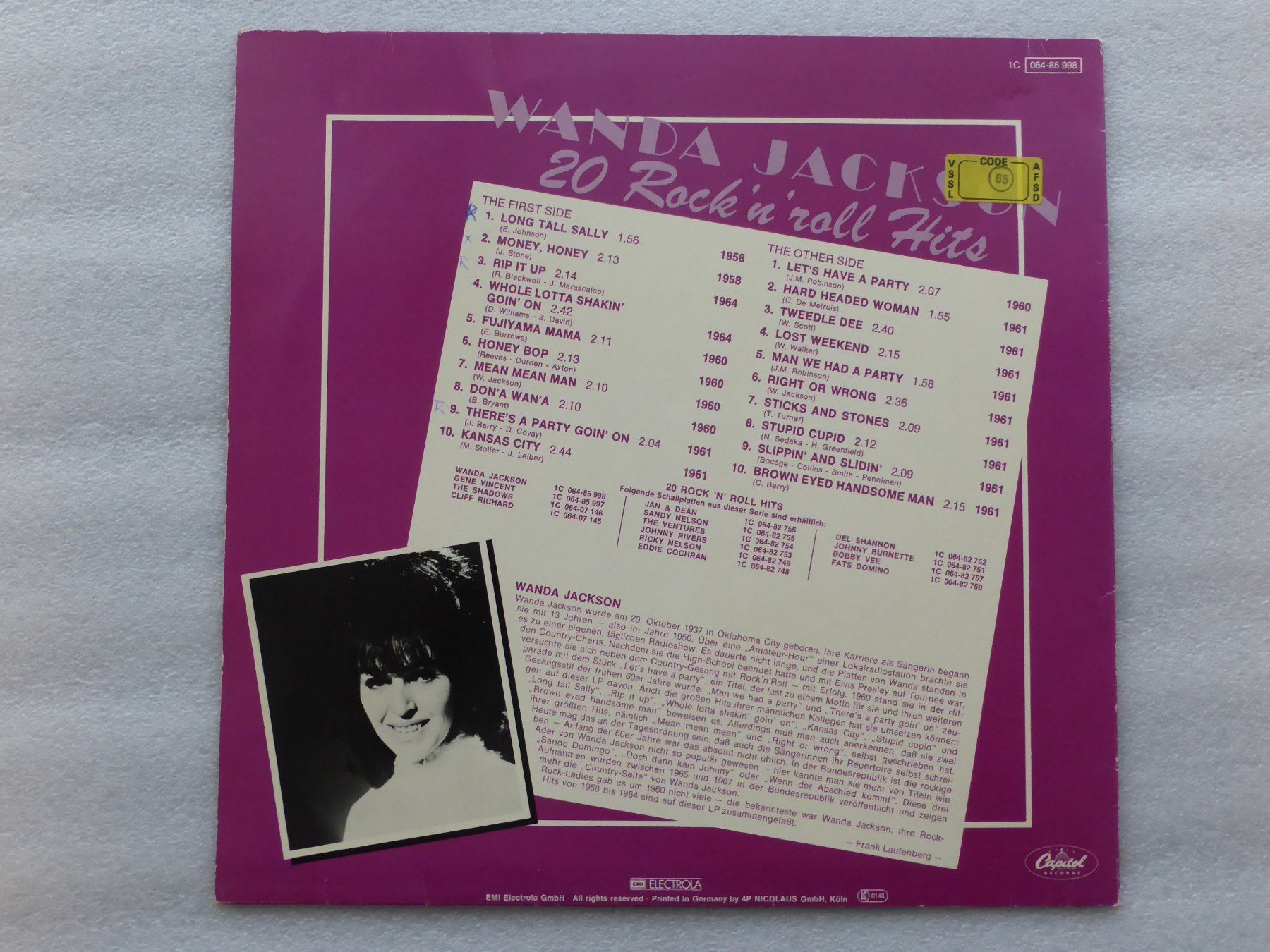 Dischi in vinile: VINYL  LP WANDA JACKSON – Usato da Küssnacht am Rigi venduto da Sunnestrahl 3
