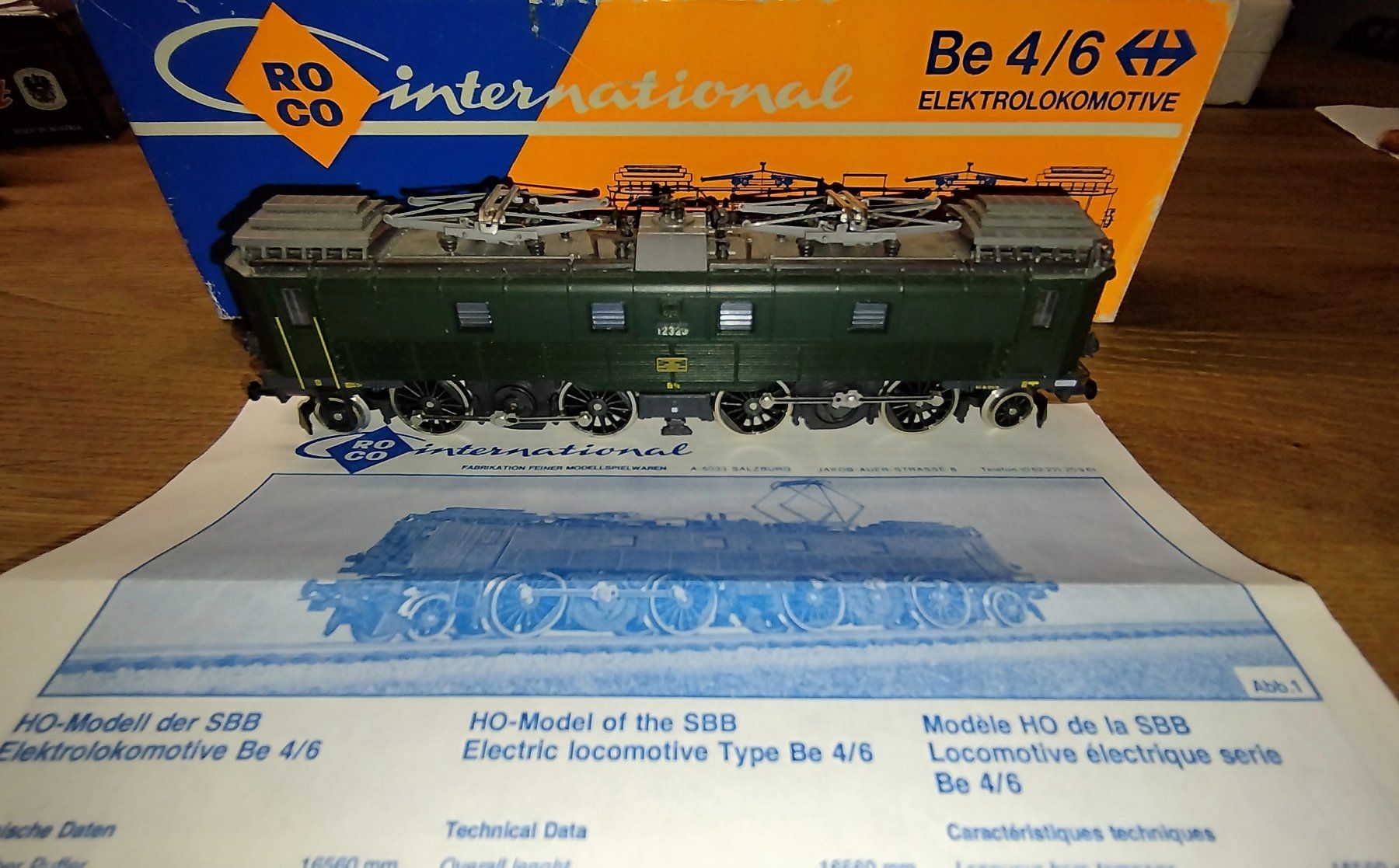 Roco Modellini di ferrovie: ROCO E-Lok BE 4/6 SBB 04191A DC Analog – Usato da Urtenen-Schönbühl venduto da Kernbeisser25
