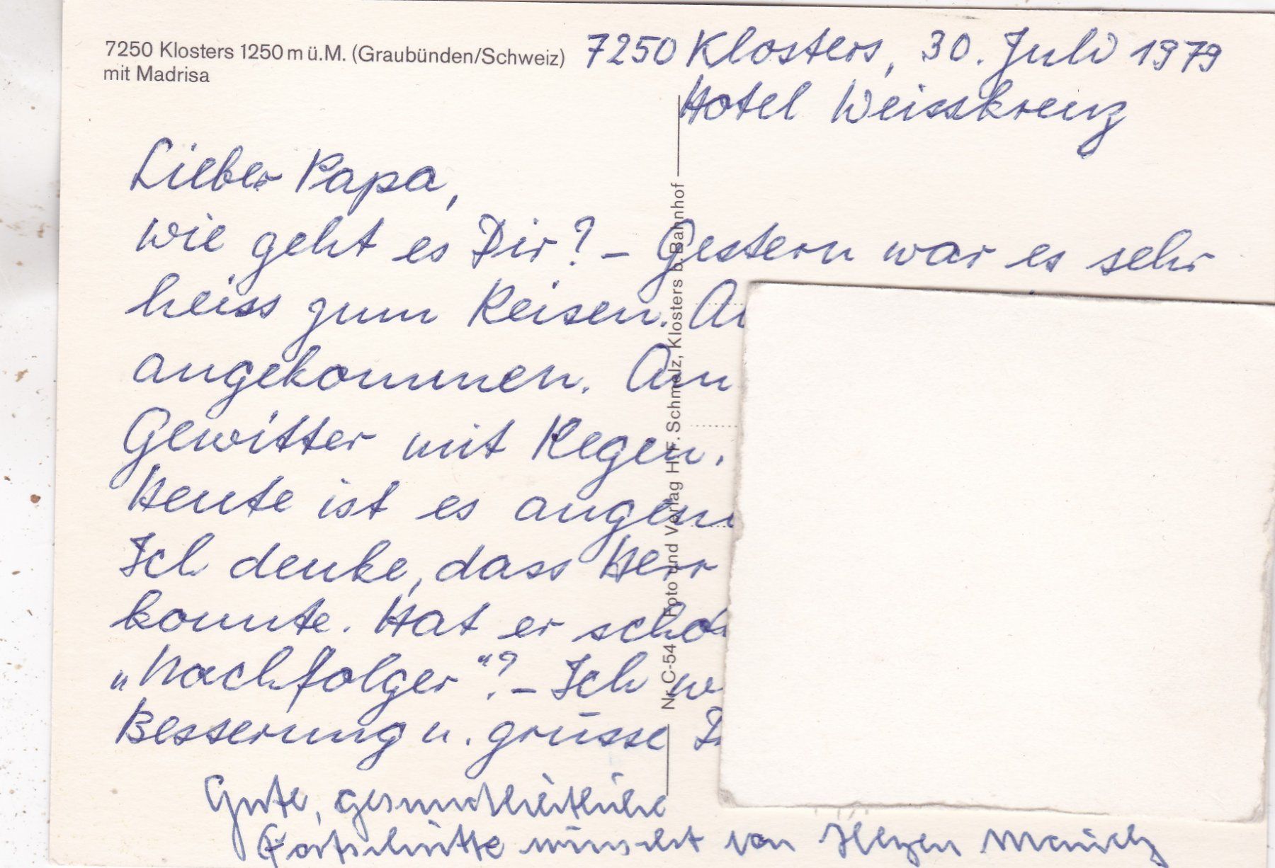 Cartes postales: Klosters mit Madrisa Kühe – D'occasion à Herisau par Lisegrat2008 1
