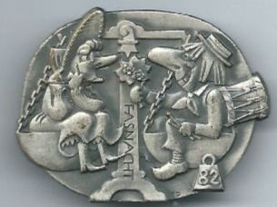 Basler Plaketten & Abzeichen: Fasnachtsplakette Basel, "Blaggedde" 1982 (Silber) – Gebraucht aus Zürich von t24_de