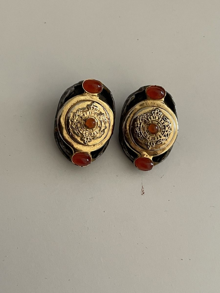 Orecchini pendenti & Orecchini a lobo: Boucles d'oreilles ancienne cornaline bon état – Usato da Worben venduto da benit.drn 1