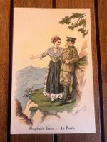 Carte postale ancienne "Hospitalité Suisse - Au Tessin"