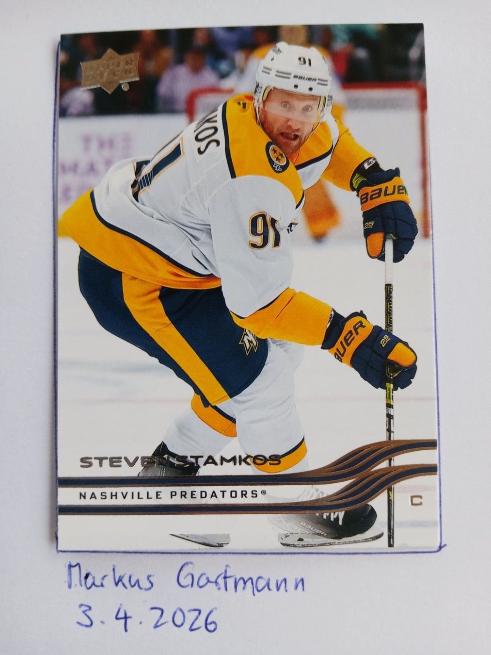 NHL Sammelbilder & Trading cards: NHL Player Card UD 25-26 Series One Stamkos – Gebraucht aus Schiers von Batigol68
