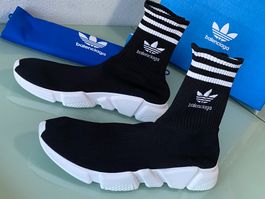 BALENCIAGA X ADIDAS Speed Sock Stretch Knit Sneakers 46 NEU