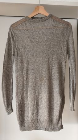 COS linen blend knit top, translucent, XS, neutral tone