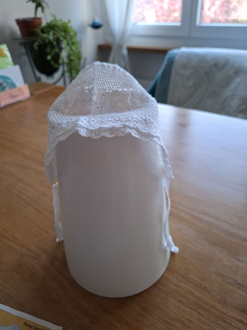 Berretti & Sciarpe: Süsses Baby Häubchen  Spitze – Usato da Thun venduto da kw50 7