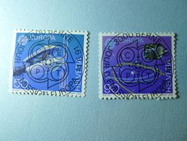 1991 Europa Ariane und Giotto ET Vollstempel 812+813