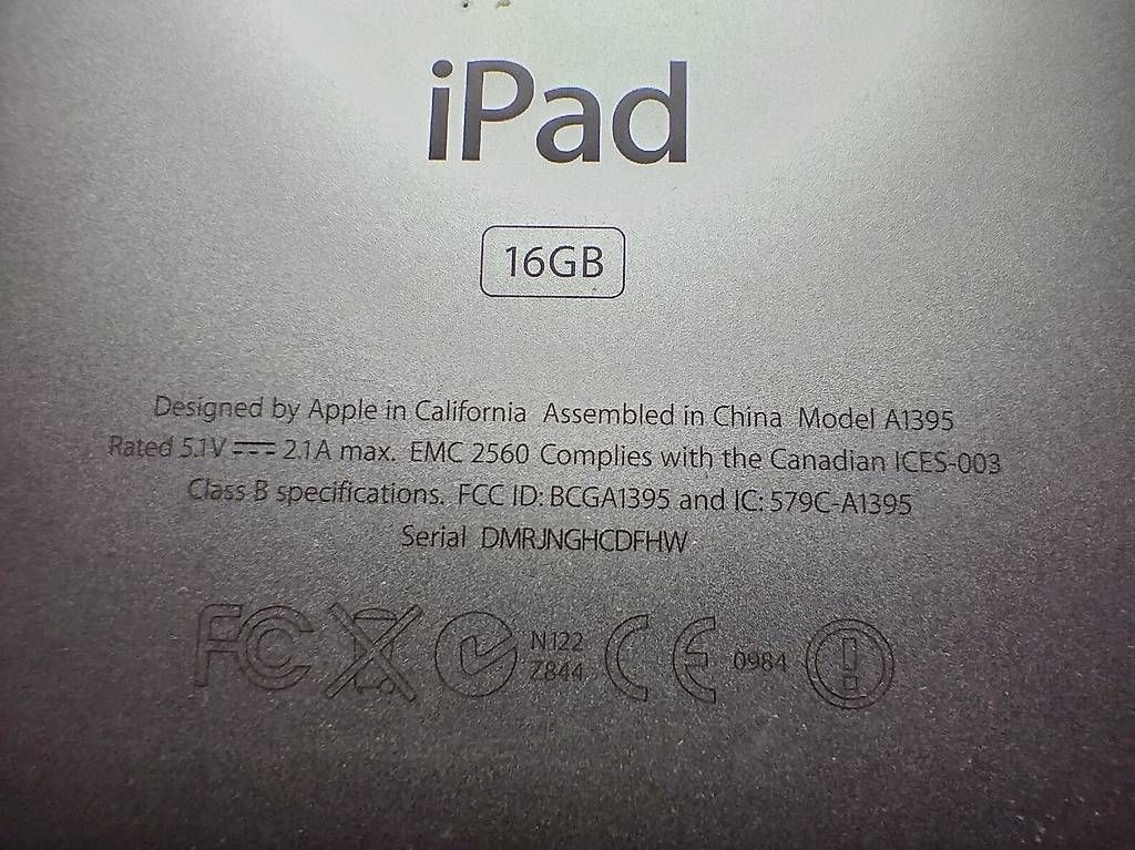 Apple Tablet PC: A1395 16GB  9.7 Zoll – Gebraucht aus Birsfelden von vik_zt85 2