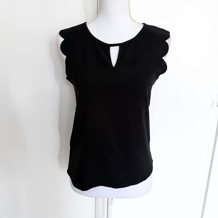 SHEIN Top Noir Manches Courtes - Taille S