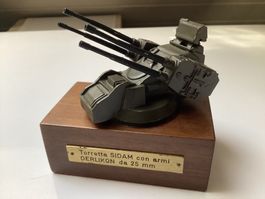 Standmodell "GESCHÜTZTURM PANZER SIDAM 25“ Oerlikon/Italien