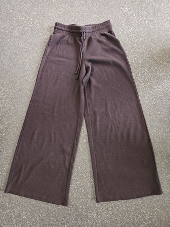 H&M Basic Hose, Grösse XXS, weites Bein Braun 