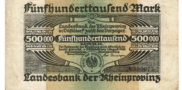Duisburg 500000 Mark 01.08.1923 SS++-VZ