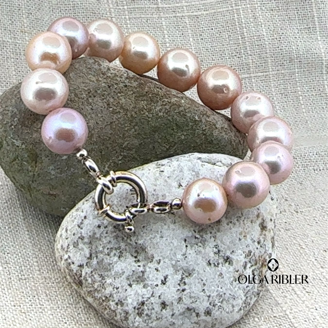 Olga Ribler Armbänder & -reifen: Perlen Armband mit 925 Silber Verschluss Unikate – Neu (gemäss Beschreibung) aus Luzern von Schmuckoutlet 1
