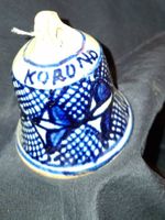 Rumänien KOROND Glocke Keramik glasiert  6X8 cm