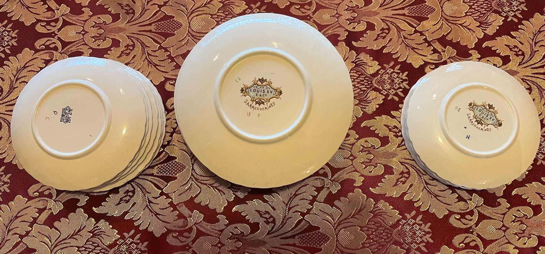 Set di piatti: Sarreguemines Louis XV – Usato da Siblingen venduto da rantiques 2