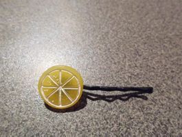Haarspange Zitronenscheibe